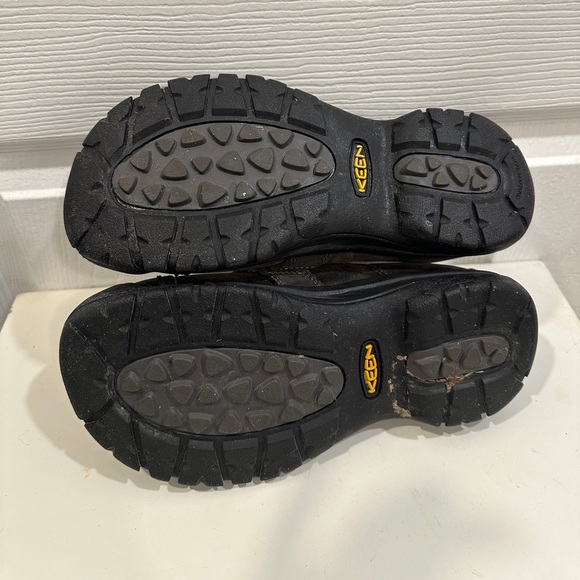 Keen Kaci Full-Grain Magnet Brown Leather Slip-On Clogs Size 8.5 VGUC - Picture 5 of 6